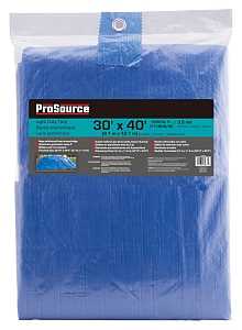 Tarp, Blue Polyethylene, 40"LX30"W, 3.5ml Thick - Image 2