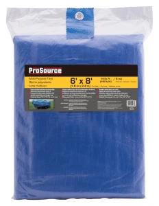 Tarp, Blue Polyethylene, 8"LX6"W, 5ml Thick - Image 2