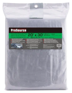 Tarp, Green & Silver Polyethylene, 30"LX20"W, 8ml Thick - Image 2