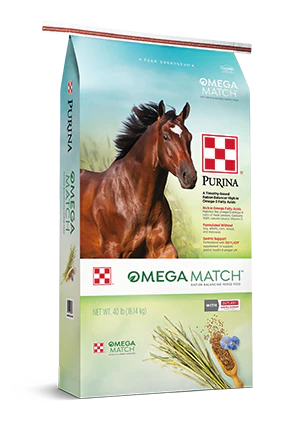 Purina® Omega Match™ Ration Balancing Horse Feed, 40 lb