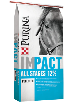 Purina® Impact® All Stages 12% Pelleted Horse Feed