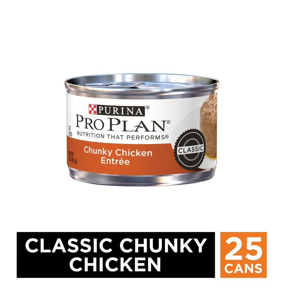 Purina Pro Plan Classic Chicken Chunky Entree Canned Cat Food - Image 5