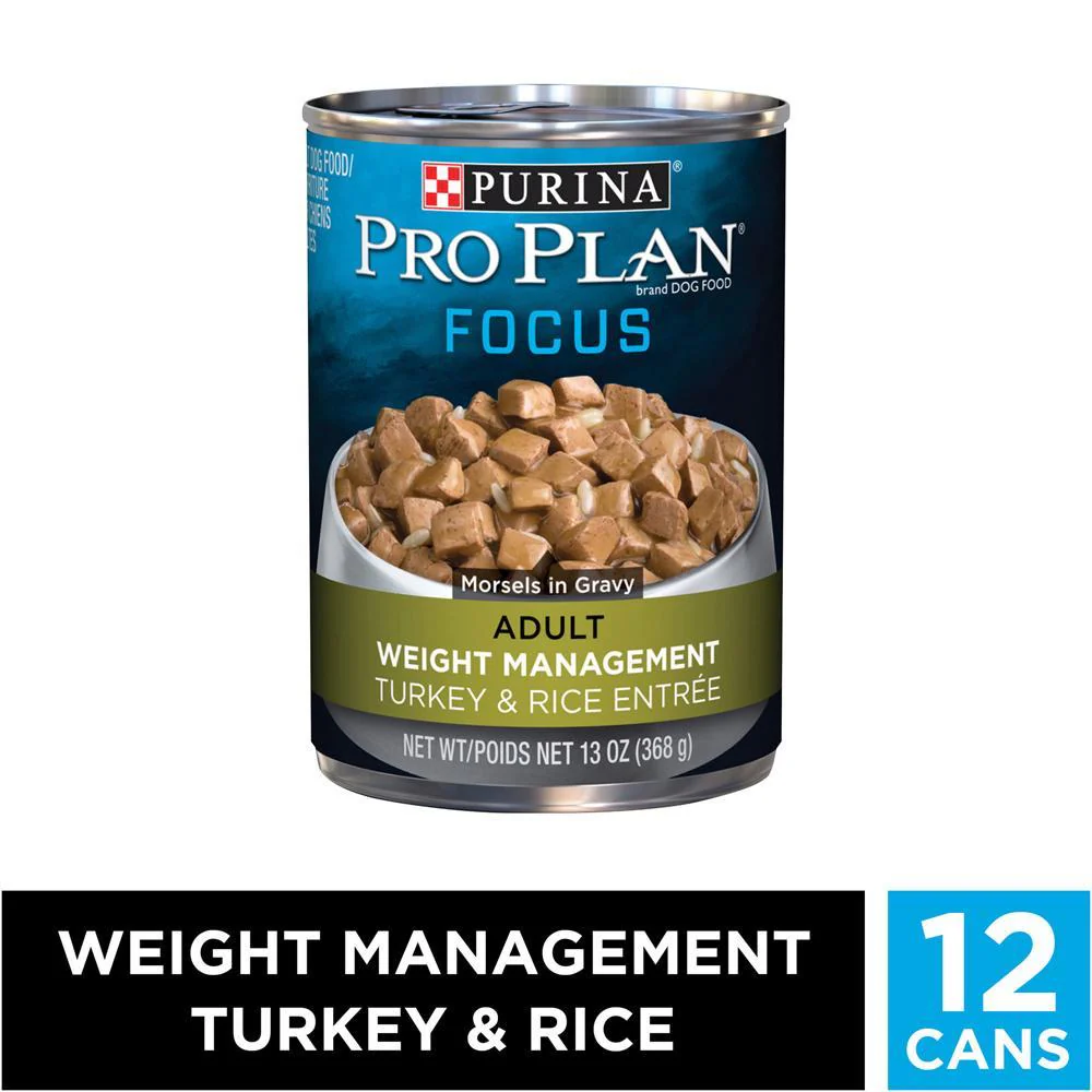 Purina Pro Plan Focus Adult Weight Management Turkey & Rice Entree Canned Dog Food - Image 6