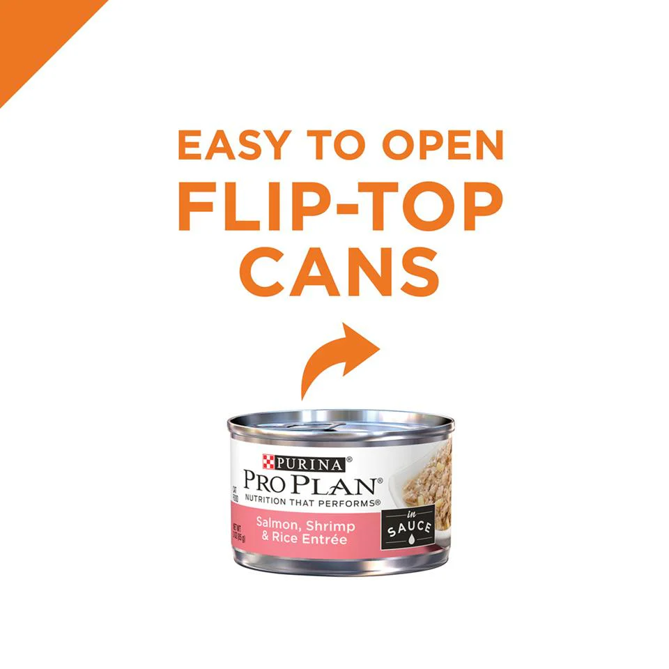 Purina Pro Plan Savor Adult Salmon, Shrimp & Rice in Sauce Entree Canned Cat Food - Image 3