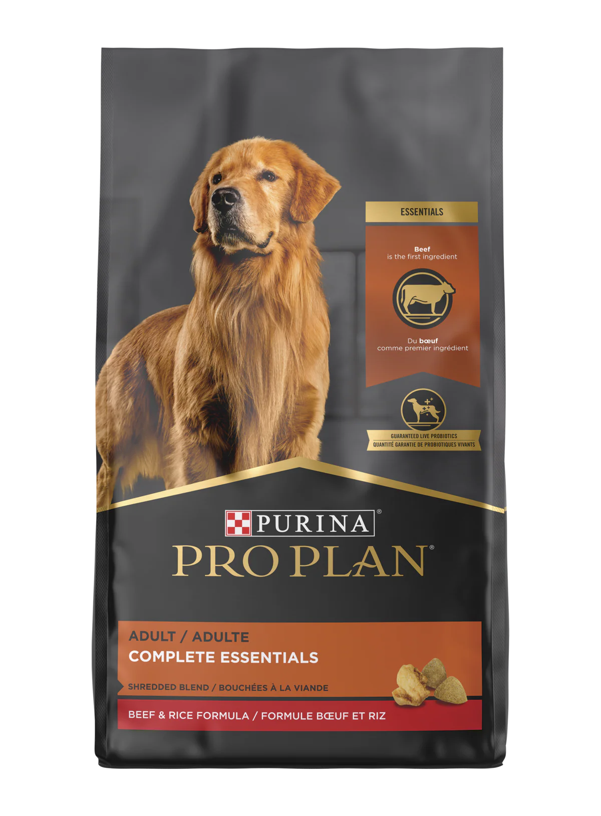 Purina Pro Plan Savor Adult Shredded Blend Beef & Rice Formula Dry Dog Food