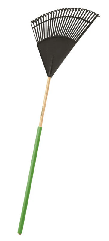24" Poly Leaf Rake with 48" Wood Handle
