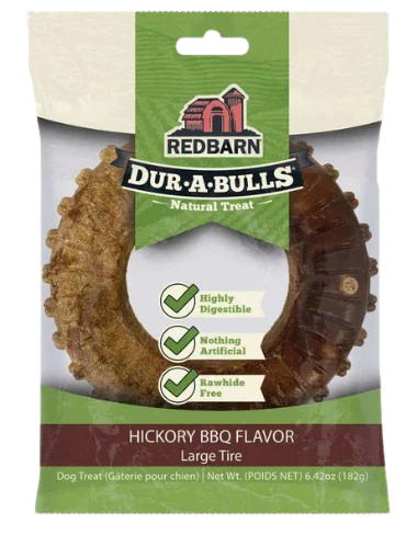 Redbarn Dur-A-Bulls Tire, Hickory BBQ Flavor, Large - Image 2
