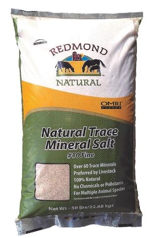 Natural Trace Mineral Salt **BAG**, 50 Lbs