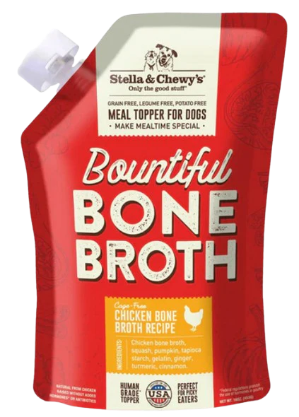 Stella & Chewy's Bountiful Bone Broth Cage-Free Chicken Recipe for Dogs, 16oz