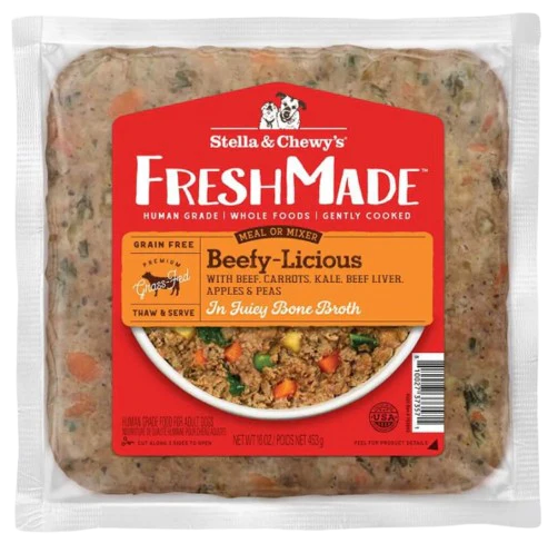 Stella & Chewy's FreshMade Beefy-Licious Gently Cooked Dog Food, 16oz