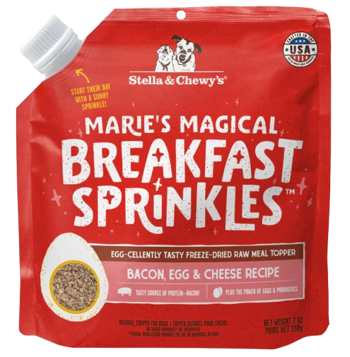 Stella & Chewy's Marie’s Magical Freeze Dried Breakfast Sprinkles Bacon, Egg & Cheese, 7oz