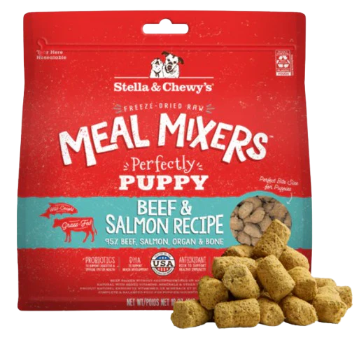Stella & Chewy's Perfectly Puppy Beef & Salmon Meal Mixers for Puppies, 18oz