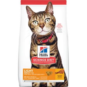 Adult Light Cat Food, Chicken Recipe, Dry, 7 lb, 1 bag