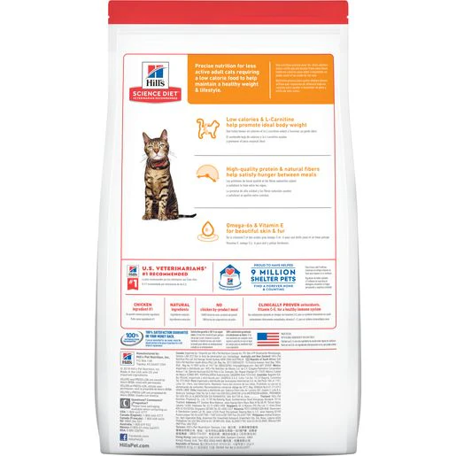Adult Light Cat Food, Chicken Recipe, Dry, 7 lb, 1 bag - Image 2