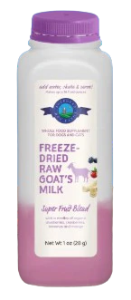 Shepherd Boy Farms Raw Freeze-Dried Goat Milk for Dogs & Cats, Fruit Blend