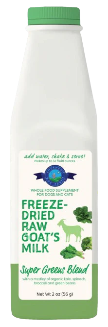 Shepherd Boy Farms Raw Freeze-Dried Goat Milk for Dogs & Cats, Super Greens Blend - Image 2