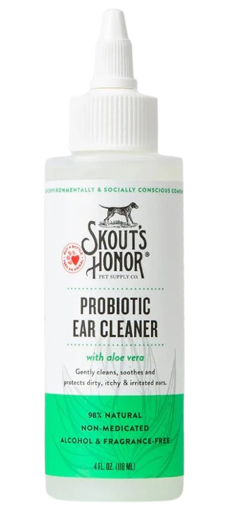 Skout's Honor Probiotic Ear Cleaner for Dogs & Cats, 4oz