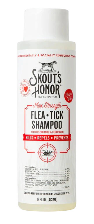 Skout's Honor Flea+Tick Shampoo for Dogs, 16oz