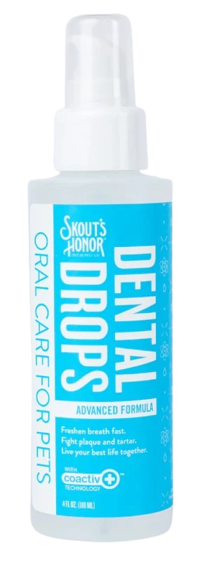Skout's Honor Advanced Formula Dental Drops for Dogs & Cats 4oz