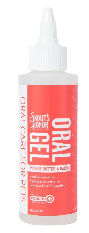 Skout's Honor Oral Gel for Dogs & Cats - Peanut Butter & Bacon Flavor 4oz