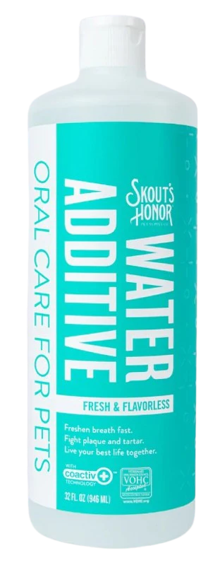 Skout's Honor Water Additive - Fresh & Flavorless for Dogs & Cats, 32oz