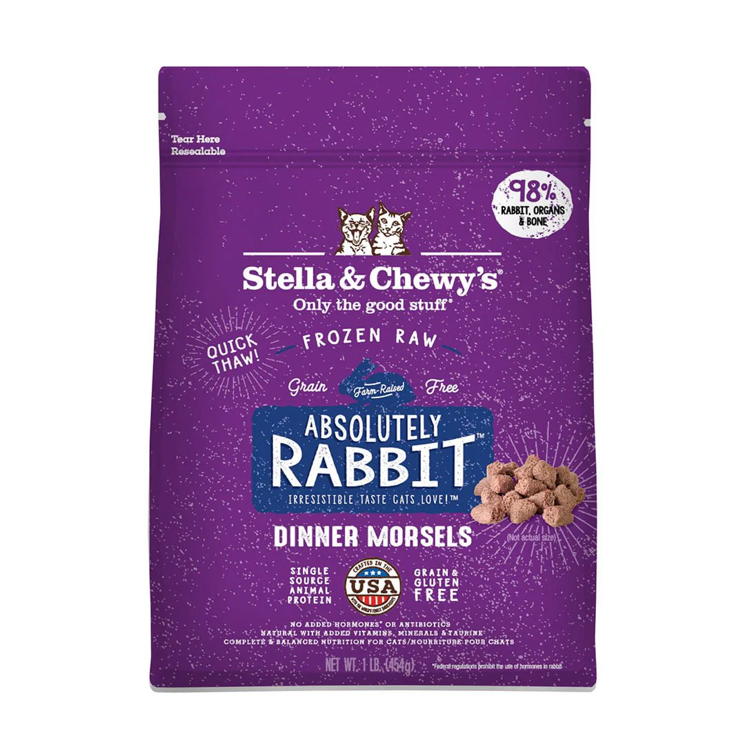 Stella & Chewy's Absolutely Rabbit Dinner Morsels Grain Free Freeze Dried Raw Cat Food - Image 4