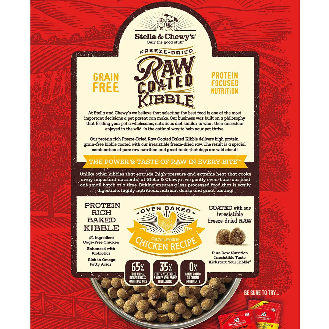 Stella & Chewy's Cage-Free Chicken Raw Coated Dog Kibble - Image 2