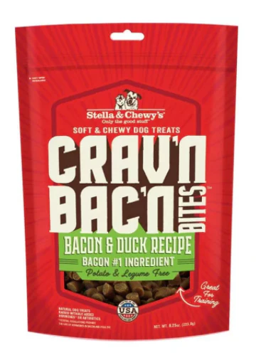 Stella & Chewy's Crav'n Bac'n Bites Bacon & Duck Recipe Dog Treats