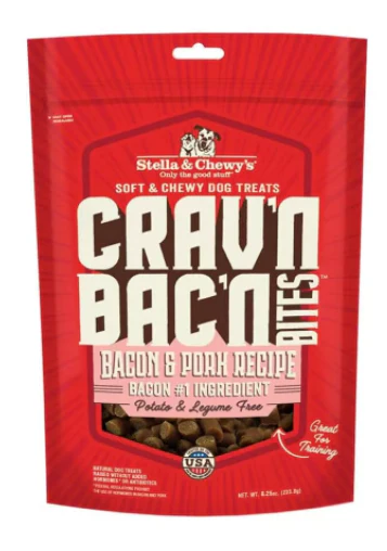Stella & Chewy's Crav'n Bac'n Bites Bacon & Pork Recipe Dog Treats