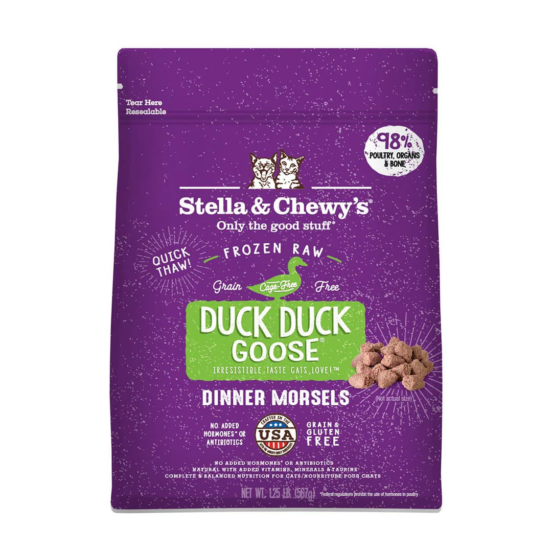 Stella & Chewy's Duck Duck Goose Grain Free Dinner Morsels Freeze Dried Raw Cat Food - Image 4