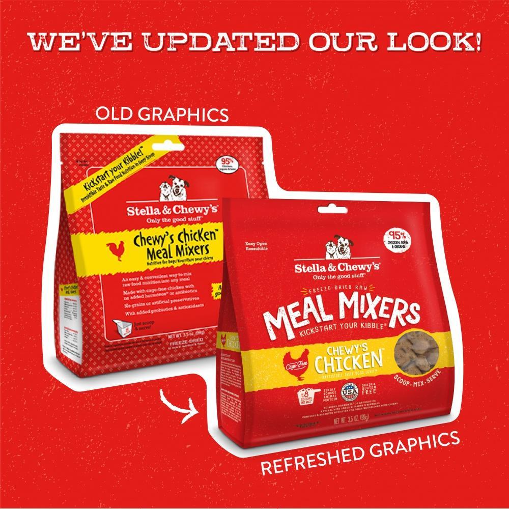 Stella & Chewy's Freeze Dried Raw Chewy's Chicken Meal Mixers Grain Free Dog Food Topper - Image 3