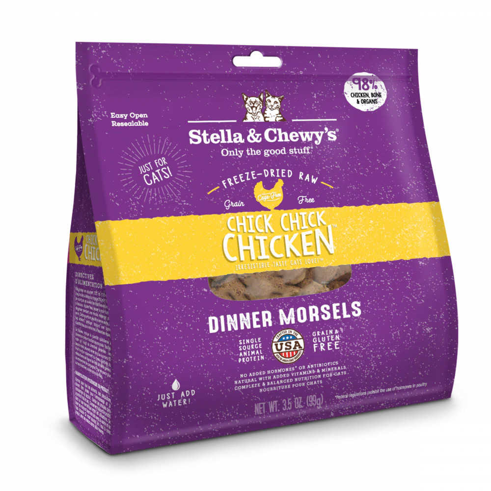 Stella & Chewy's Grain Free Chick Chick Chicken Dinner Morsels Freeze Dried Raw Cat Food - Image 2