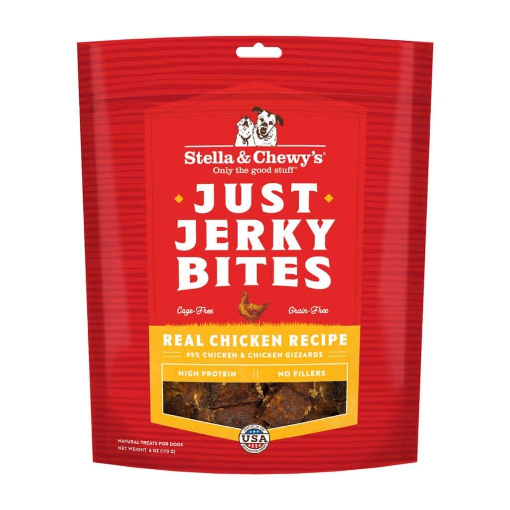 Stella & Chewy's Just Jerky Bites Real Chicken Recipe Dog Treats