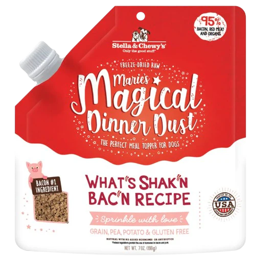 Stella & Chewy's Marie's Dinner Dust What's Shakin' Bac'n Dog Food Topper