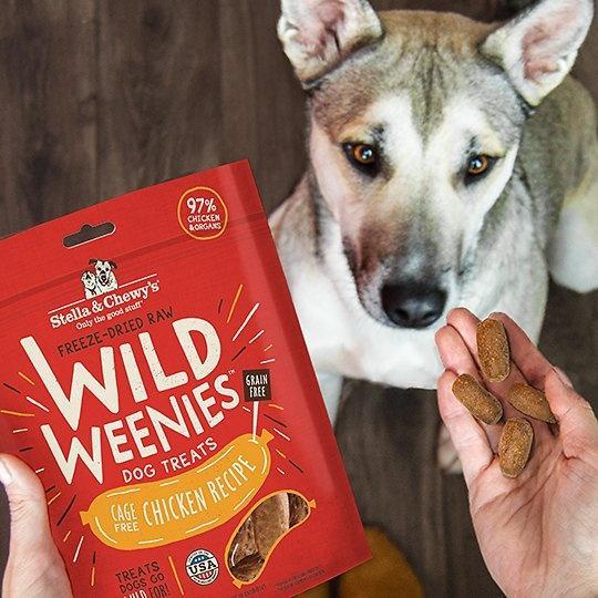 Stella & Chewy's Wild Weenies Grain Free Chicken Recipe Freeze Dried Raw Dog Treats - Image 3