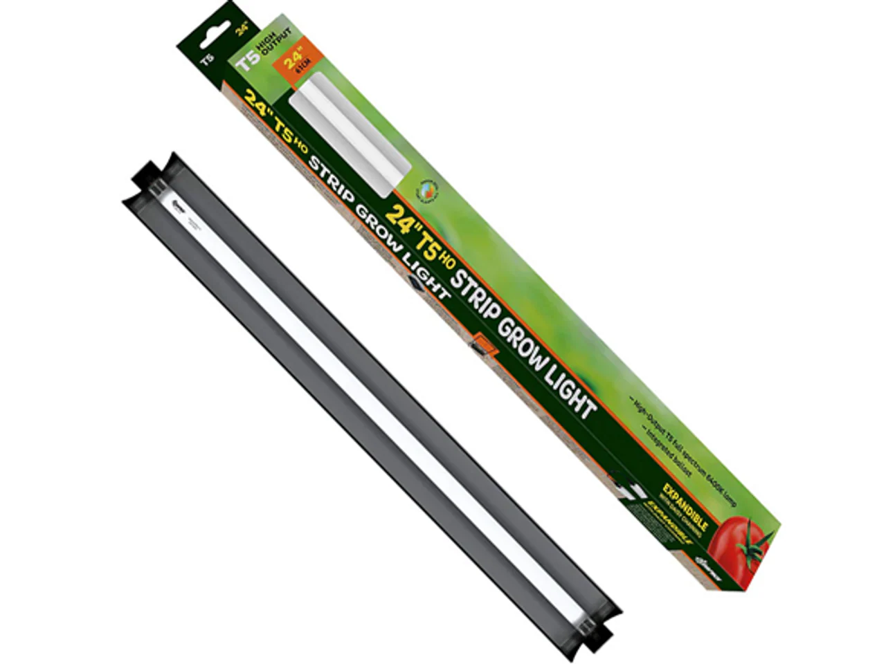Sunpack 2' T5HO 24W Grow Light with Reflector