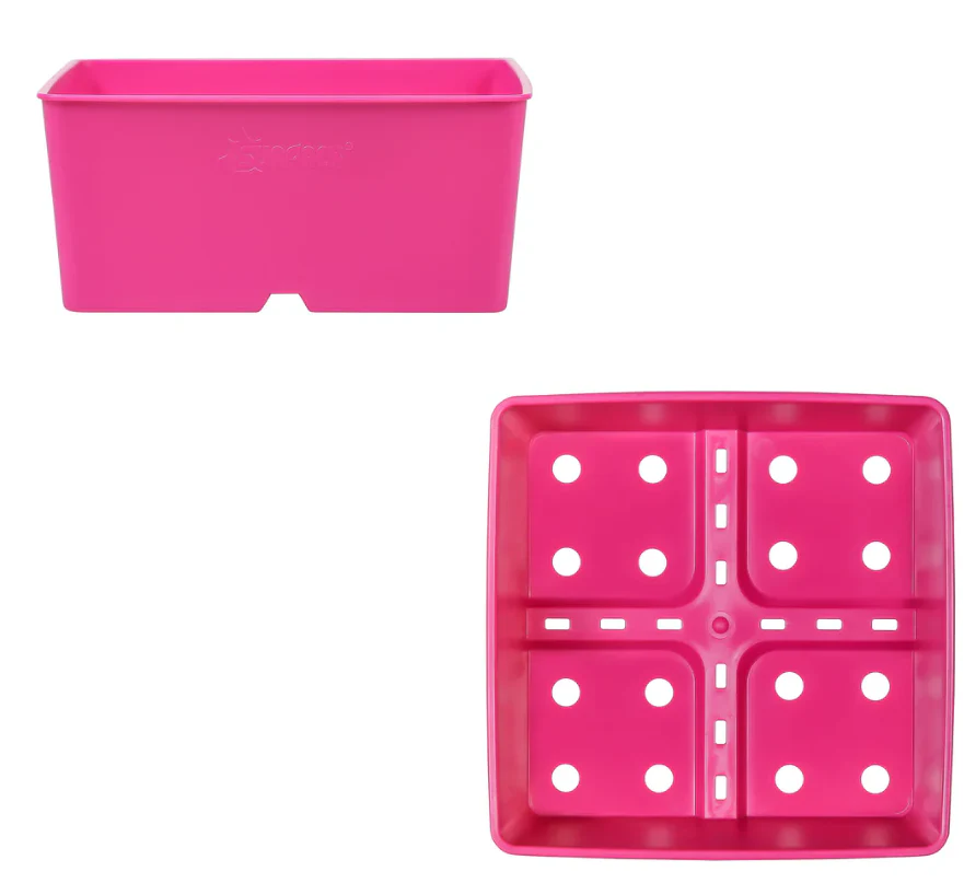Sunpack 5" Square Pot, Magenta