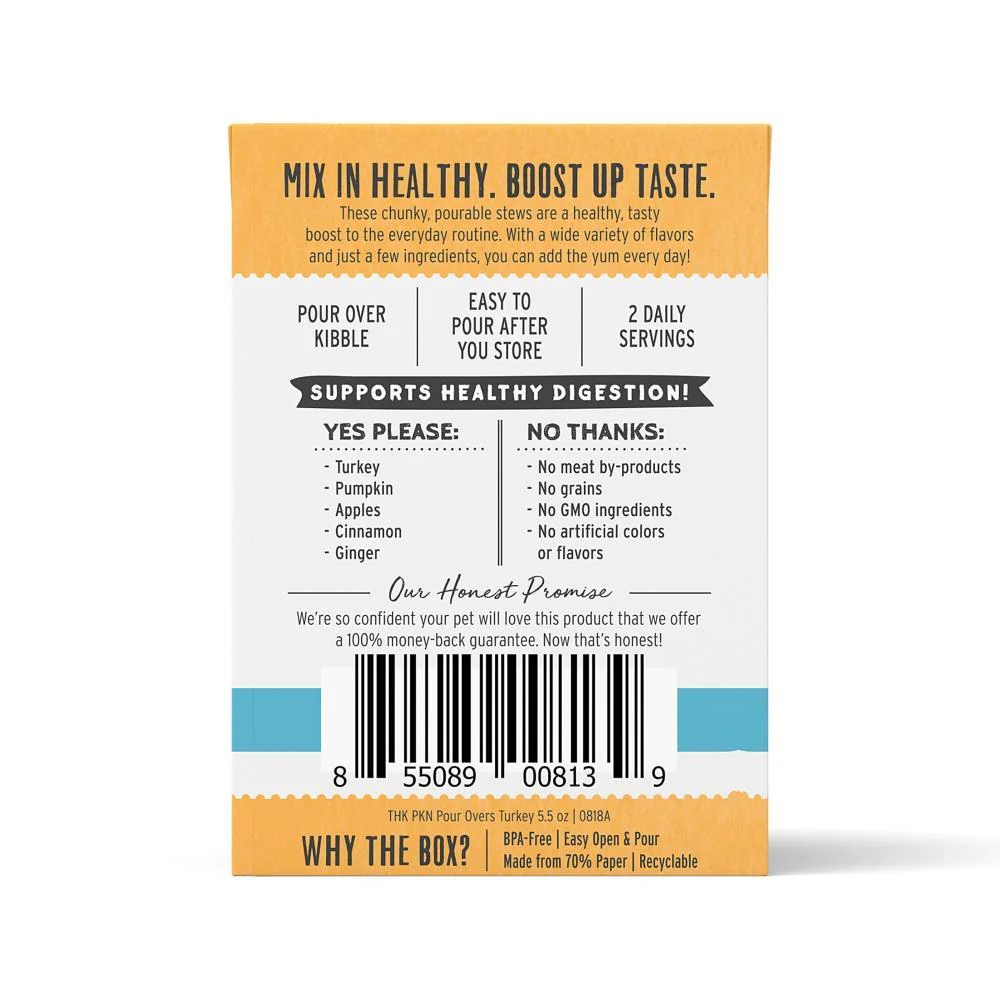 The Honest Kitchen Pumpkin Pour Overs Turkey & Pumpkin Stew Recipe Food Topper for Dogs - Image 5