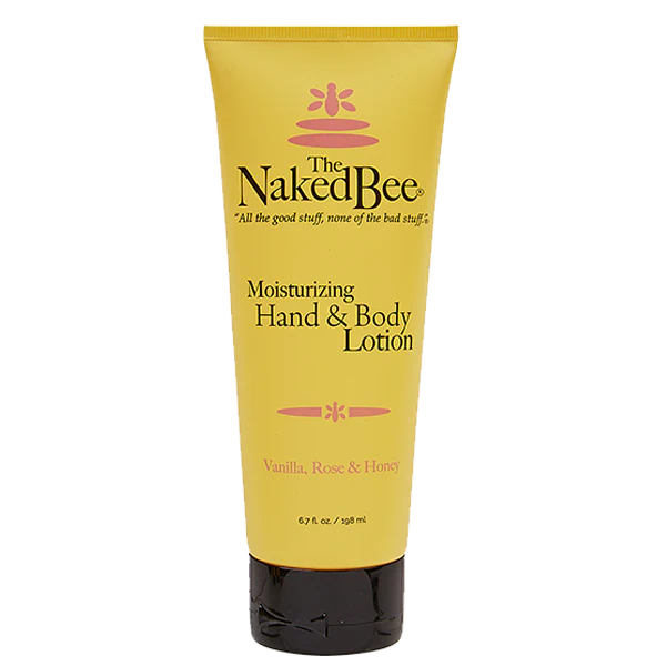 The Naked Bee, Vanilla, Rose & Honey, Hand & Body Lotion, Multiple Sizes - Image 3