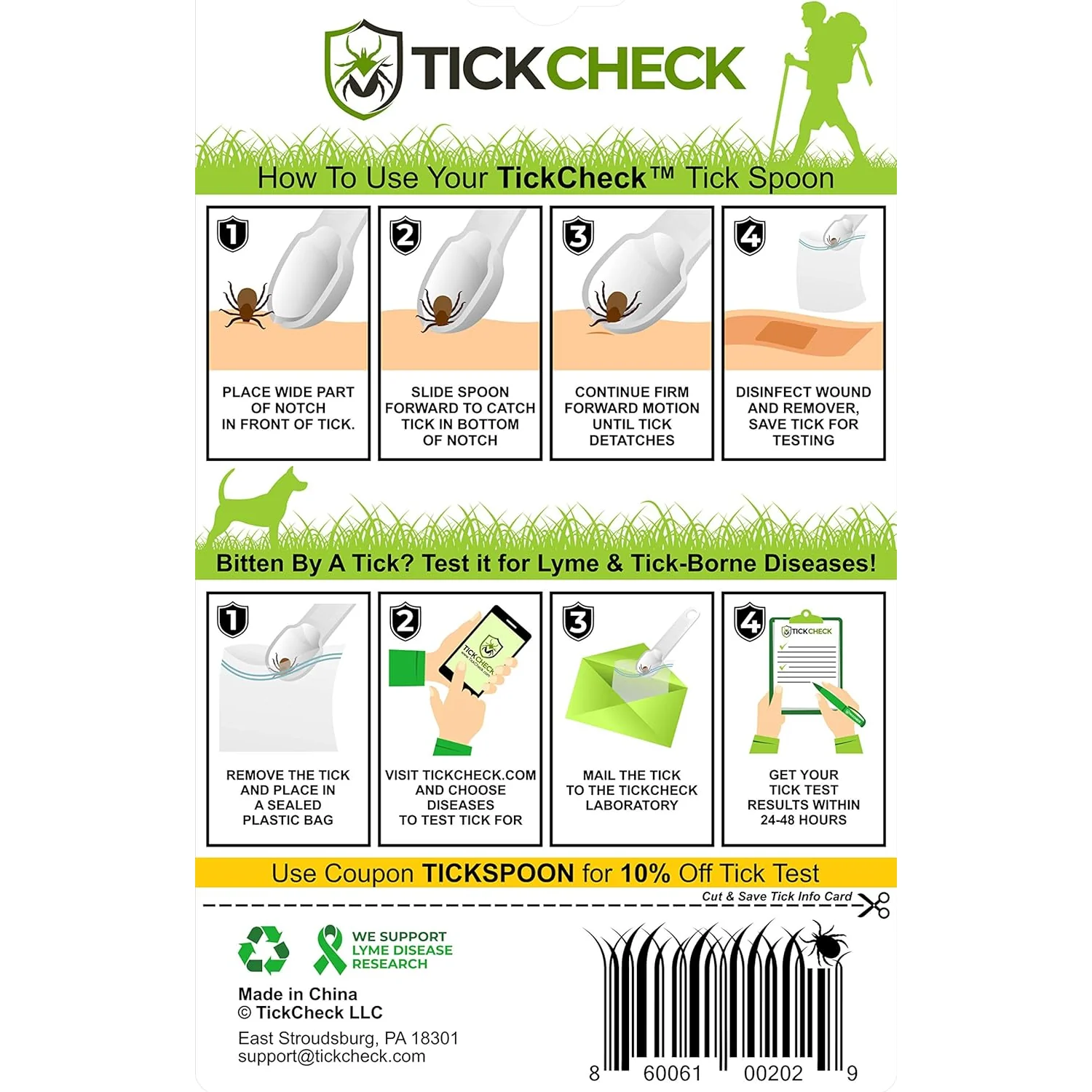 TickCheck Tick Remover Spoon 3 Pack- 12pc Hang Strip Display - Image 3