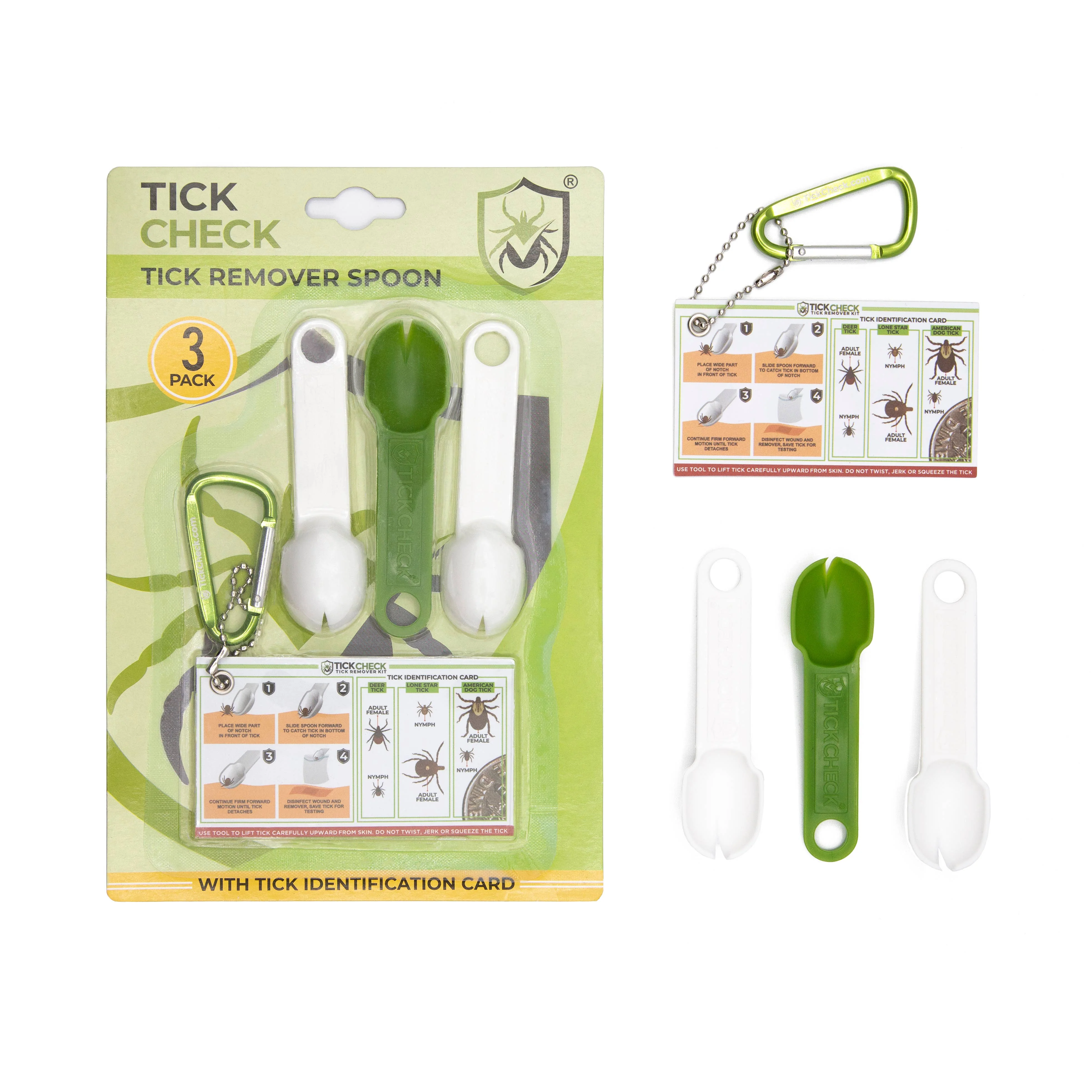 TickCheck Tick Remover Spoon 3 Pack- 12pc Hang Strip Display - Image 5