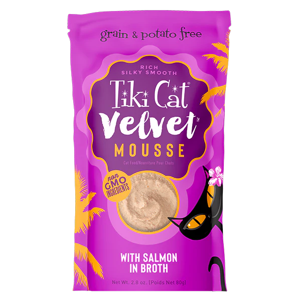Tiki Cat® Velvet Mousse™ Salmon in Broth, 2.8oz