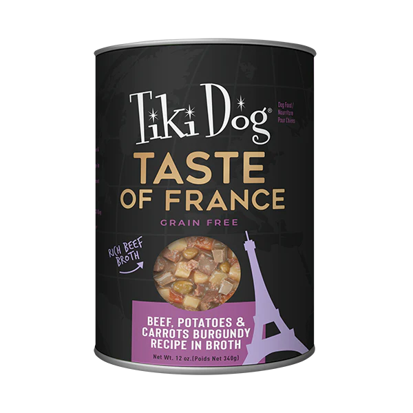 Tiki Dog™ Taste of the World French Beef Burgundy Canned Dog Food, 12oz