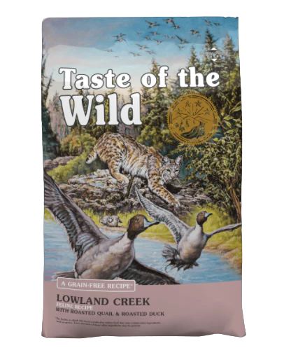 Taste of the Wild Lowland Creek Feline Recipe with Roasted Quail & Roasted Duck Dry Cat Food