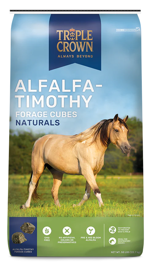 Triple Crown Timothy/Alfalfa Cubes, 50 lb