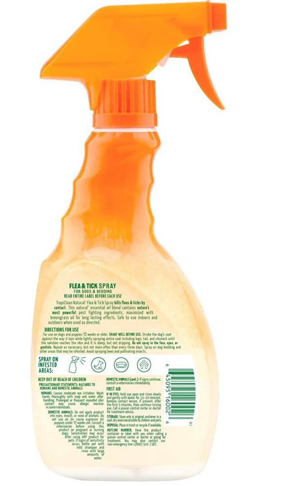 Tropiclean Natural Flea & Tick Pet Spray - Image 2