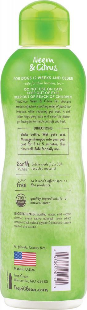 Tropiclean Neem Flea & Tick Shampoo for Dogs - Image 2