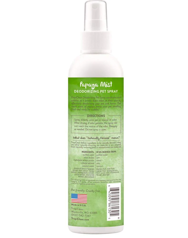 Tropiclean Papaya Mist Pet Spray - Image 2
