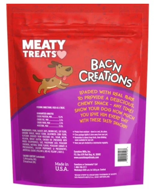 Triumph Meaty Treats Bac'n Creations Bacon Dog Treats, 40oz - Image 2