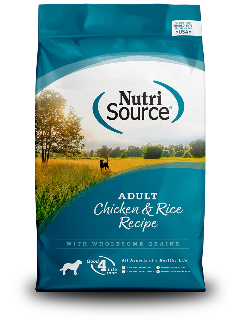 Nutrisource Adult Chicken & Rice Recipe Dry Dog Food